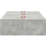  Postelja za shranjevanje Betonsko siva 100x200 cm | Shoptok.si