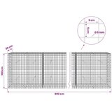  Gabion s žicom debljine 5 mm i mrežom 5x5 cm 800x30x100 cm - 30 cm 100 cm 800 x 230 cm | shoptok.hr