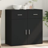 vidaXL Komoda crna 79x38x80 cm od konstruiranog drva Cijene
