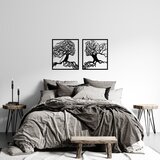 Wallity Zidna dekoracija Tree Man And Woman - 324, 50 x 58 cm, Crna | ePonuda.com