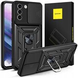Spacecase OVITEK ZA SAMSUNG GALAXY S21 FE ČRN, (21964140) | Shoptok.si