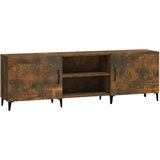 Maison Chic TV omarica - TV stojalo - Televizijska omarica dimljeni hrast 150x30x50 cm inženirski les, (21698713) Cene