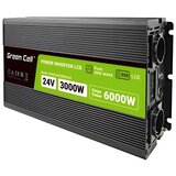 Green cell Przetwornica napicia PowerInverter LCD 24 V 3000W /60000W Przetwornica samochodowa z wywietlaczem - czysty sinus power adapter /inverter Auto Black | shoptok.hr