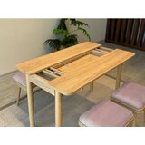 Hanah home Set trpezarijski sto i stolice Vina Mini 06 0701, Svijetlo siva | Eponuda.ba