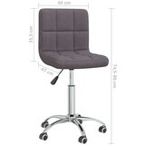 vidaXL Vrtljiv jedilni stol taupe blago, (20940169) | Shoptok.si