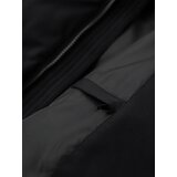 Ombre Men's long quilted jacket with hood - black | Eponuda.ba