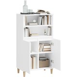  Visoka komoda bijela 60x36x110 cm od konstruiranog drva | Eponuda.com