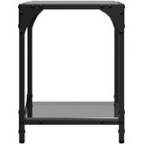  Stolići za kavu s crnim staklenim vrhom 2 kom 30x30x40 cm čelik | shoptok.hr
