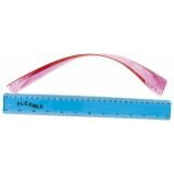 Lenjir pvc 30cm flexibilan providno roze-plavi Cene