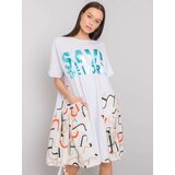 Italy Moda Dress-DHJ-SK-13117.41P-white-beige Cijene