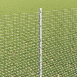  Zavarena žičana ograda s postom 10 x 1,4 m Srebrna Mreža | Shoptok.si