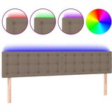  Uzglavlje smeđesivo 160x5x78/88 cm od tkanine | shoptok.hr