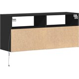  Zidni TV ormarić s LED svjetlima crni 100x31x45 cm | shoptok.hr