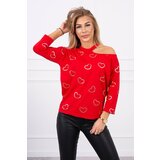 Kesi Blouse with a red heart print Cijene