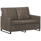  Set sofe 2 pcs Tamnosiva Umjetni sued - Tamnosiva 1-Sjedalo + 2-Sjedalo (120 cm) | shoptok.hr