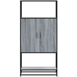 vidaXL Visoka ploča siva Sonoma 68x35x139 cm Konstruirano drvo i metal | shoptok.hr