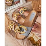 Resti Ladies' blue slippers with Sofig- Footwear decoration | ePonuda.com