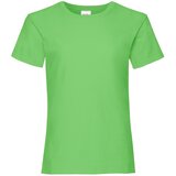 Fruit Of The Loom Valueweight Girls' Green T-shirt Cene