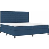  Krevet s opruga kutije s madracem Plava 200 x 200 cm tkanina Slike