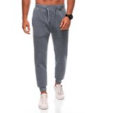 Edoti Men's BASIC uniform sweatpants joggers - grey melange Cene