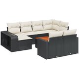  11-dijelni set vrtnih sofa od poliratana s jastucima crni Crna 65.5 x 62 x 69 cm | Shoptok.si