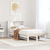  Krevet s regalom za knjige bez madraca bijeli 100x200cm od drva | shoptok.hr