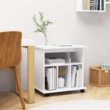 vidaXL s kotačima bijeli 60 x 45 x 60 cm od iverice | shoptok.hr
