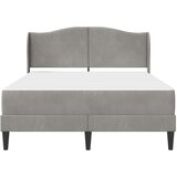  Krevetna konstrukcija Svjetlosiva 140 x 190 cm Baršun | shoptok.hr