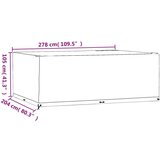  Navlake za vrtni namještaj 2 kom 278 x 204 x 105 cm pravokutne | shoptok.hr