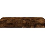  Zidna polica s ladicama dimljeni hrast 100x36x19 cm | Eponuda.com