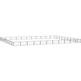  Ograda za pse s 40 panela crna 100 x 50 cm čelik obložen prahom | shoptok.hr