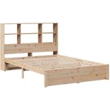  Krevet s regalom za knjige bez madraca 160x200 cm od borovine | shoptok.hr