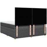  Krevet s oprugama i madracem tamnosivi 200 x 200 cm od tkanine | shoptok.hr