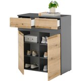 MID.YOU omara za čevlje antracit, barve hrasta | Shoptok.si