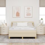  Krevetna podloga s madracem krem 140x190 cm Tkanina | shoptok.hr
