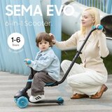 Qplay trotinet za decu 5u1 Sema Evo Blue Slike