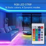 Aigostar LED RGB prigušiva traka 3m LED/24W/12/230V IP65 + daljinski upravljač | Eponuda.com