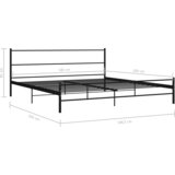  Okvir za krevet crni metalni 180 x 200 cm | Eponuda.ba