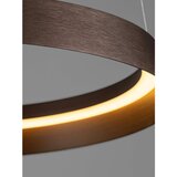 Nova Luce Smeđa LED viseća svjetiljka aluminijska s mogućnosti zatamnjivanja sa sjenilom od akrilnog stakla ø 45 cm Ormi – | shoptok.hr