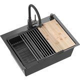 Quadron Čelični sudoper LUKE 110 WORKSTATION Black | shoptok.hr
