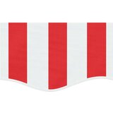 vidaXL Zamjenska tkanina za rub tende crveno-bijela prugasta 5 m | shoptok.hr