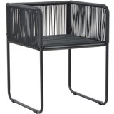  9-dijelni vrtni blagovaonski set od PVC ratana crni | shoptok.hr