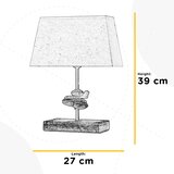 Lesnina XXXL NAMIZNA SVETILKA 27/10/39 cm | Shoptok.si