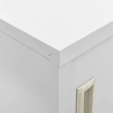 vidaXL Omara s ključavnico 5 kosov svetlo siva 90x45x92,5 cm jeklo | Shoptok.si