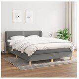  Kreveta s oprugama i madrac svjetlosivi 140x200cm tkanina | shoptok.hr