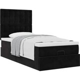 vidaXL Otomanski okvir kreveta s madracima crni 80x200cm baršunasti | shoptok.hr