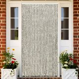 vidaXL Zavesa proti mrčesu svetlo in temno siva 100x220 cm šenilja Cene