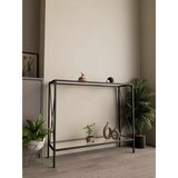 Hanah home komoda Florya, 80 cm, crna / providno staklo Cene