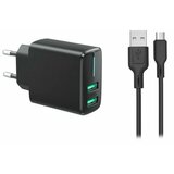 CCM punjac za mobilni 2xUSB 2,4A sa kablom usb-c Cene