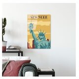 WALLXPERT dekorativna slika od kaljenog stkala, new york (UV1027) 30 x 45cm cene